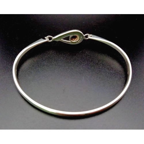 963 - A Genuine Kit Heath Celtic Inspired Sterling Silver Bracelet 6.2cm Inner Width, Weight 9.91 Grams. F... 