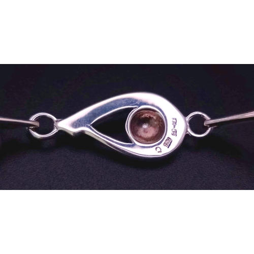 963 - A Genuine Kit Heath Celtic Inspired Sterling Silver Bracelet 6.2cm Inner Width, Weight 9.91 Grams. F... 