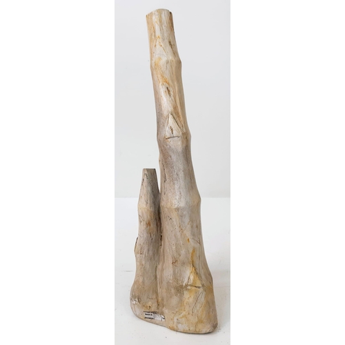 104 - A beautifully, hand polished, expertly prepared, rare, fossilised clump of bamboo trunks from Easter... 