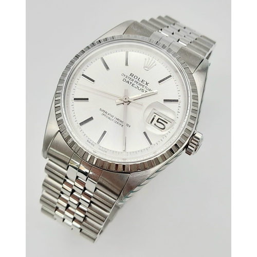 103 - A 2007/8 Completely Overhauled Rolex Oyster Perpetual Datejust. All work completed by Rolex. Include... 