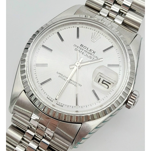 103 - A 2007/8 Completely Overhauled Rolex Oyster Perpetual Datejust. All work completed by Rolex. Include... 