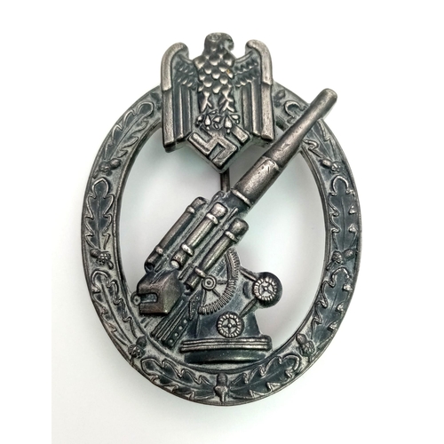 159 - WW2 German Army Flak Badge. Marked “30” on the back.