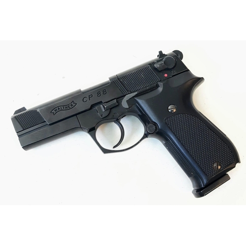 58 - A CO2 POWERED 9 SHOT REPEATER AIR GUN MADE BY THE FAMOUS WALTHER COMPANY .  .177cal   MODEL  CP88.
N... 