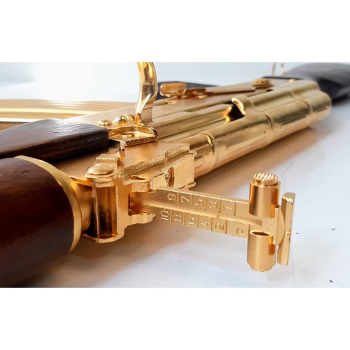 150 - Ultimate Lord of War AK47 Deactivated Gold-Plated Rifle! The weapon that never gives up, finished in... 