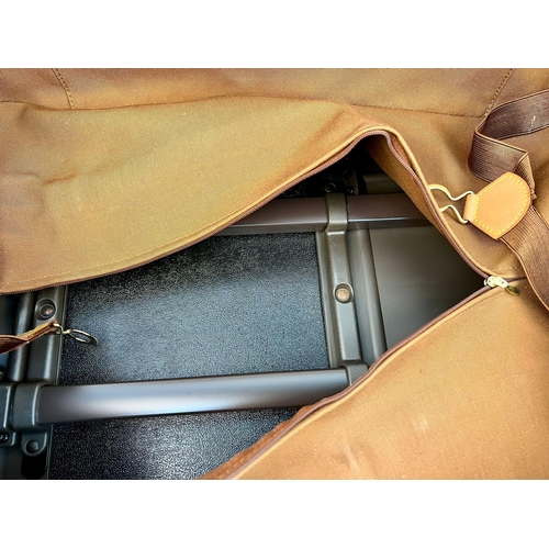 108 - A Louis Vuitton Pegase Trolley Cabin Suitcase. Monogram LV canvas exterior with large open pocket. L... 