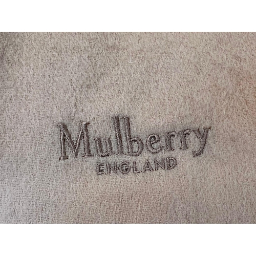 122 - A Mulberry Lambswool Soft Pink Large Scarf. 70cm x 200cm. In very good condition but please see phot... 