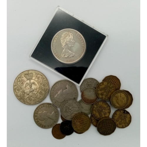 1823 - A parcel of old British coins including two commemorative coins.