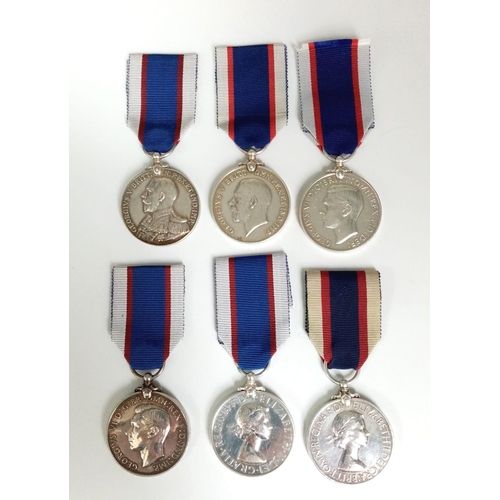 32 - A Set of Six Royal Fleet Reserve Long Service and Good Conduct Medals. Each named to different recip... 