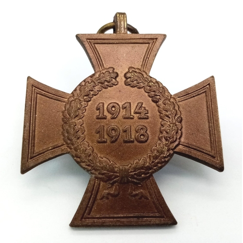 650 - WW1 Miniature Imperial German Honour Cross with Swords in Original Packet of Issue.