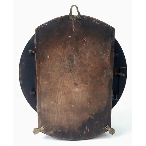 108 - An Antique (Circa 1900) Mahogany Cased Twin Fusee Striking Dial Wall-Clock. This English made (sold ... 