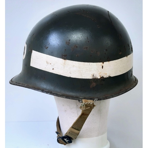 159 - WW2 US Swivel Bale US MI Helmet Military Police.