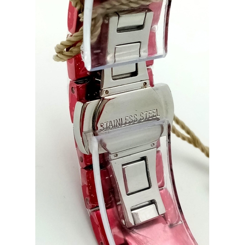 448 - A Vivienne Westwood 'Let it Rock' Ceramic Ladies Watch. Ceramic strap and case - 35mm. White dial wi... 