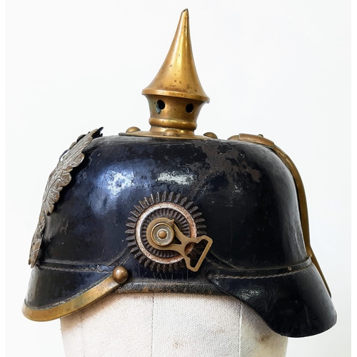 55 - Imperial German 1895 Pattern Other Ranks – Nco’s Pickelhaube.