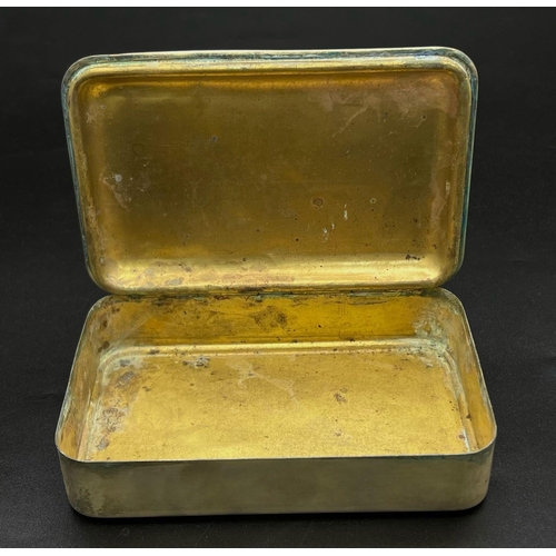628 - WW1 Silver Plated Princess Mary Christmas Gift Tin.