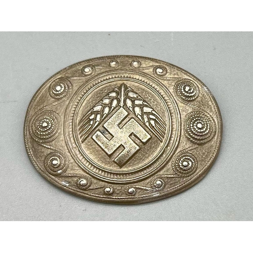 747 - WW2 German Retired Woman’s Labour Corps. Silver grade scarf brooch.