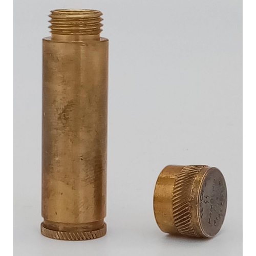 461 - WW2 German Waffen SS Cyanide Ampoule Container – Given to High Ranking Nazi Officials.