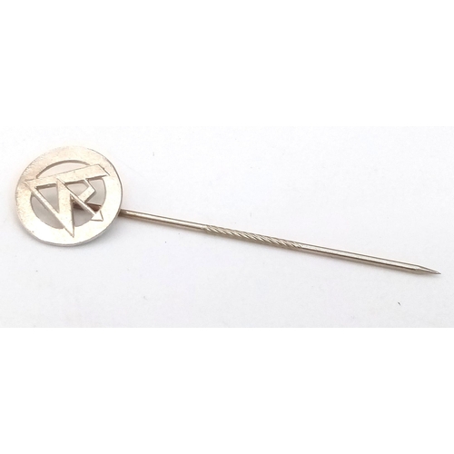 462 - 3rd Reich Cased 800 Silver S.A Stick pin.