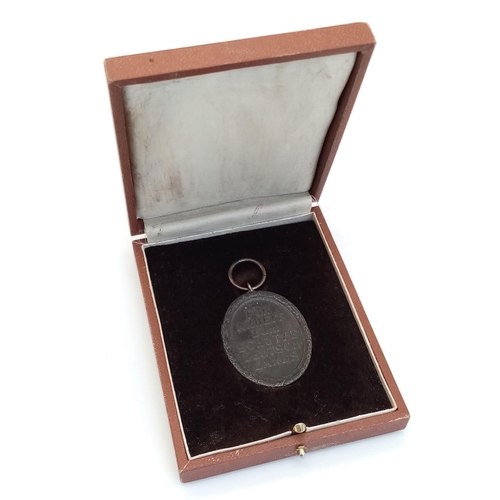 656 - 3rd Reich West Wall Medal in Presentation Box.