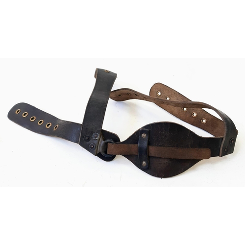 377 - WW2 Mk 1 British Para Helmet Leather Chinstrap Harness Set. A very hard to find item.