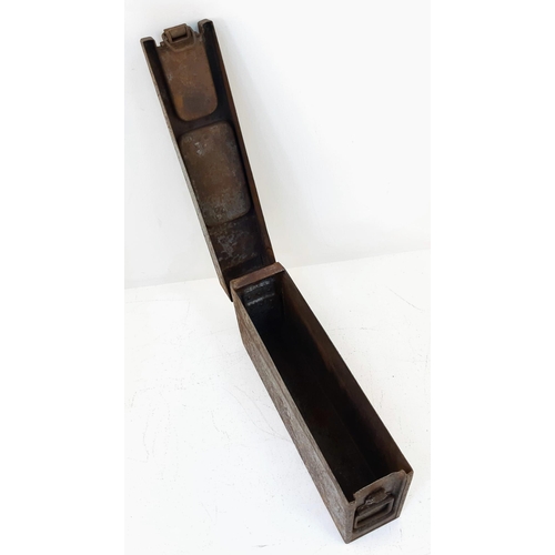 635 - WW1 German M9-08 Ammo Tin Dated 1917.