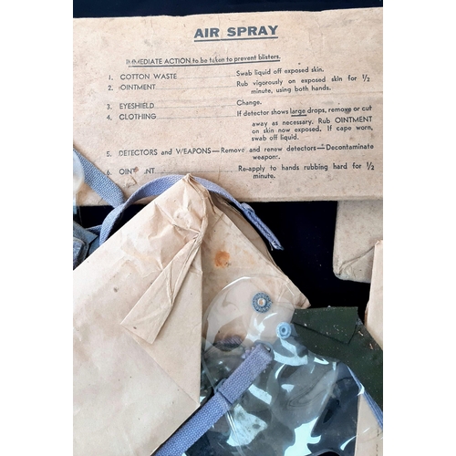 910 - 2 packs of 3 WW2 British Anti Gas Eyeshieds-M1. Field Marshal Rommel wore a pair of these when in th... 