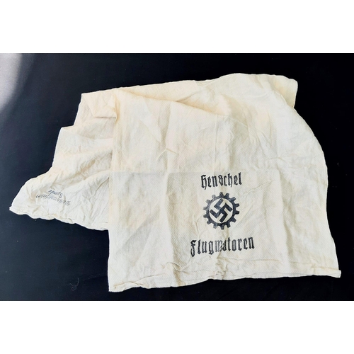 917 - 3rd Reich Henschel Aircraft Engine Factory Rest Room Towel.
