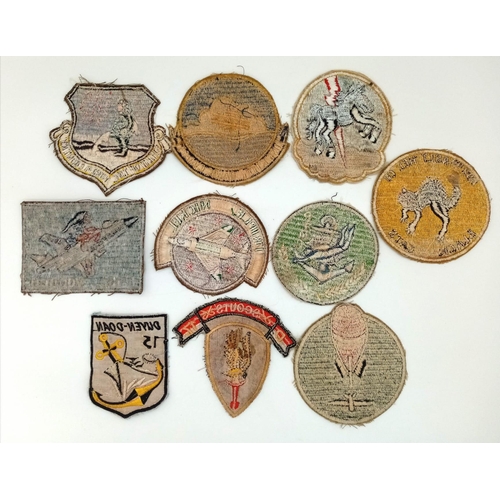 457 - 10 x Vietnam War Era “In Country” Made Patches.