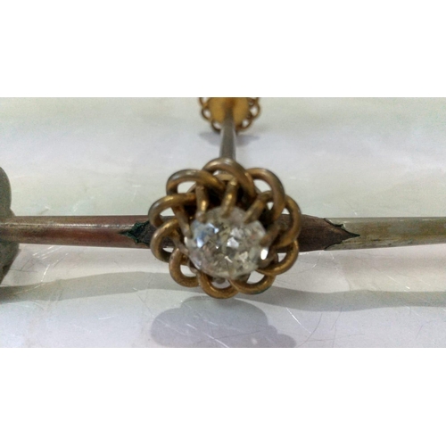 779 - Antique 1750-1850 Japanese Gilt Kogai. Antique Japanese Gilt bronze ornate Kogai hair pin, large bea... 
