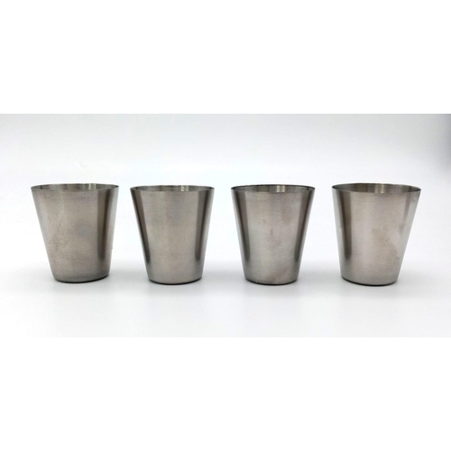 948 - Hip Flask Set with S.A.S Logo.