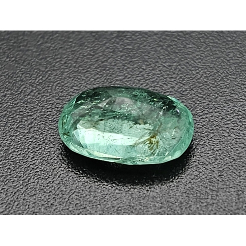 416 - A 1.68ct Rare Afghanistan Panjshir Mines Emerald. GFCO Swiss Certified.