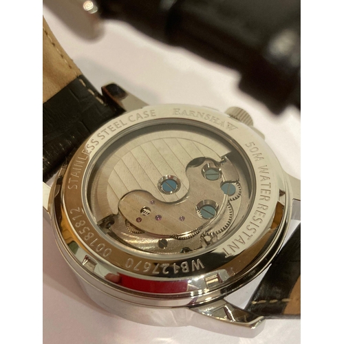 98 - New and boxed Gentlemans THOMAS EARNSHAW AUTOMATIC SKELETON WRISTWATCH WB127670. Having skeleton whe... 