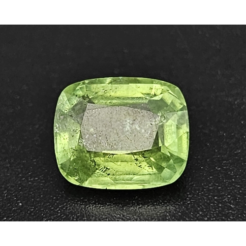 367 - A 3.04ct Rare Green Tanzanian Tourmaline Gemstone. GFCO of Switzerland Certified.
