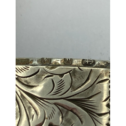 364 - Antique SILVER VESTA Having beautiful decoration to both sides and a clear hallmark for  T. Hazelwoo... 