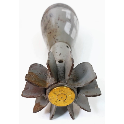 653 - A Deactivated WW2 Era Brandt Mortar N376 with Stand and an American Inert Shell! Copied by other cou... 