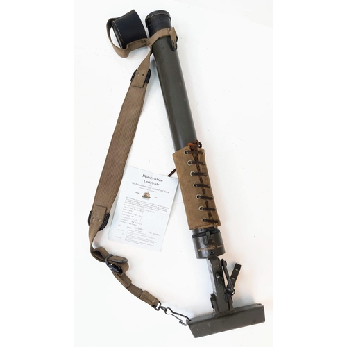 653 - A Deactivated WW2 Era Brandt Mortar N376 with Stand and an American Inert Shell! Copied by other cou... 