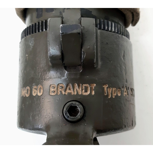 653 - A Deactivated WW2 Era Brandt Mortar N376 with Stand and an American Inert Shell! Copied by other cou... 