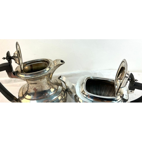 106 - An Antique Walker and Hall Sterling Silver Tea and Coffee Pot. Made a year apart (1928 and 1929) but... 