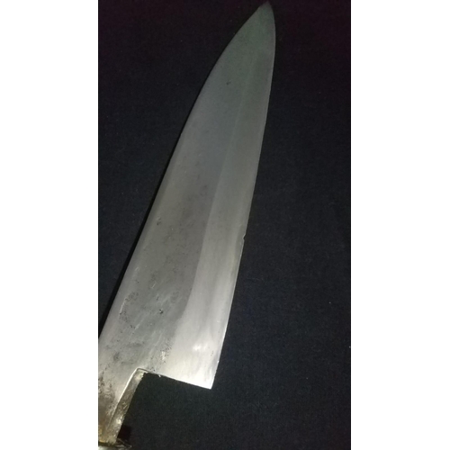 751 - Rare Antique Japanese Chefs knife signed ARITSUGU. Antique 1920's Top Ranked famous Japanese chefs k... 