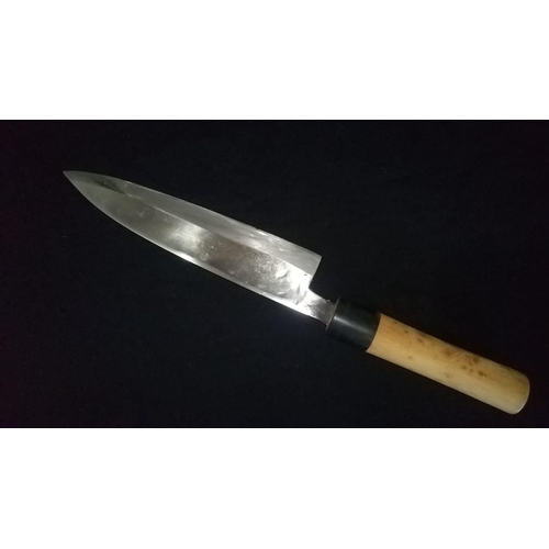 751 - Rare Antique Japanese Chefs knife signed ARITSUGU. Antique 1920's Top Ranked famous Japanese chefs k... 