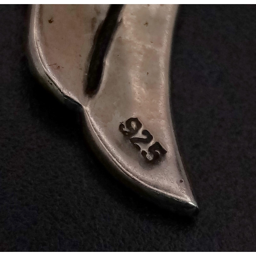 393 - A Pair of Silver Marcasite Earrings. Total Weight 6.31g.      9829