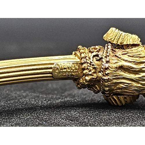 78 - A 18K Gold ILIAS LALAOUNIS Ram Head Bracelet. Comes with Original Box. Total Weight 24.65g     13052