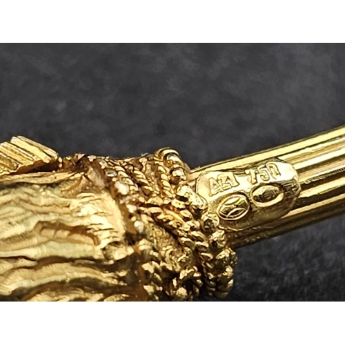 78 - A 18K Gold ILIAS LALAOUNIS Ram Head Bracelet. Comes with Original Box. Total Weight 24.65g     13052