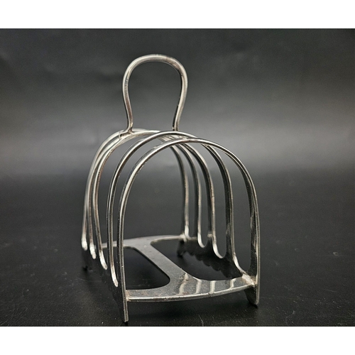 50 - Two Sterling Silver Toast Racks - Hallmarks for Sheffield 1926 and 1909. 137.5g total weight.