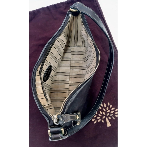 760 - A Small Mulberry Brown Leather Handbag and Dust-Cover. 24cm x 13cm. Ref: 13109