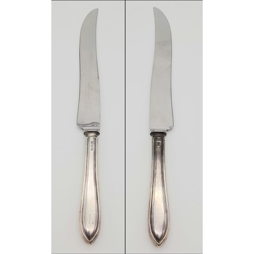 409 - Five Vintage Emile Viner Sterling Silver Serving Utensils -  Two ladles (all 925 silver) and a three... 