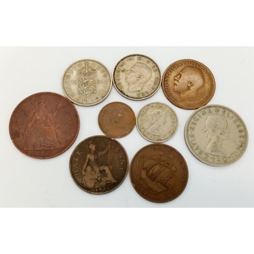 958 - SELECTION OF NUMEROUS COINS. 37 COINS IN TOTAL