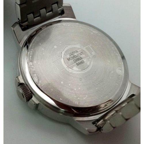 175 - A collaboration of two big names BULLOVA and HARLEY DAVIDSON produced this symbolic gents watch. Cas... 