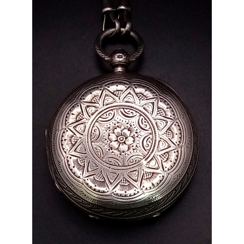 1 - An Antique John Forrest of London Full Hunter Fusee Sterling Silver Pocket watch - The famous chrono... 