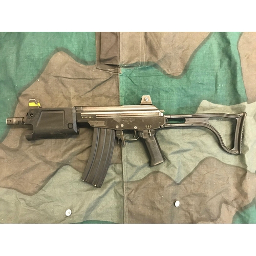 202 - A Latest EU Spec Deactivated Micro Galil 5.56mm MAR Assault Rifle. Moving bolt (under spring pressur... 