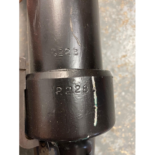 237 - A Deactivated 60mm Mortar with Base. In good condition. UK and EU sales. Ref: ML14.